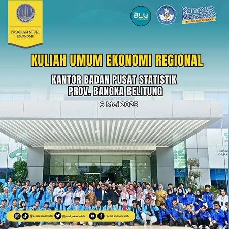 Mahasiswa Ekonomi UBB Ikuti Kuliah Umum di BPS Provinsi Babel