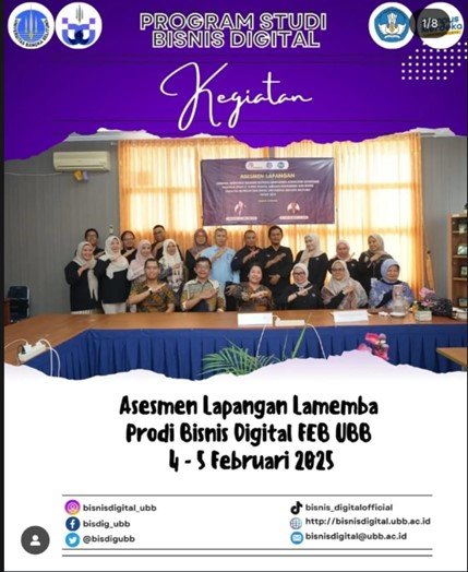 Asesmen Lapangan Lamemba Prodi Bisnis Digital FEB UBB Berlangsung Sukses